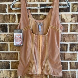 Daisy Fuentes Tan Shapewear Top